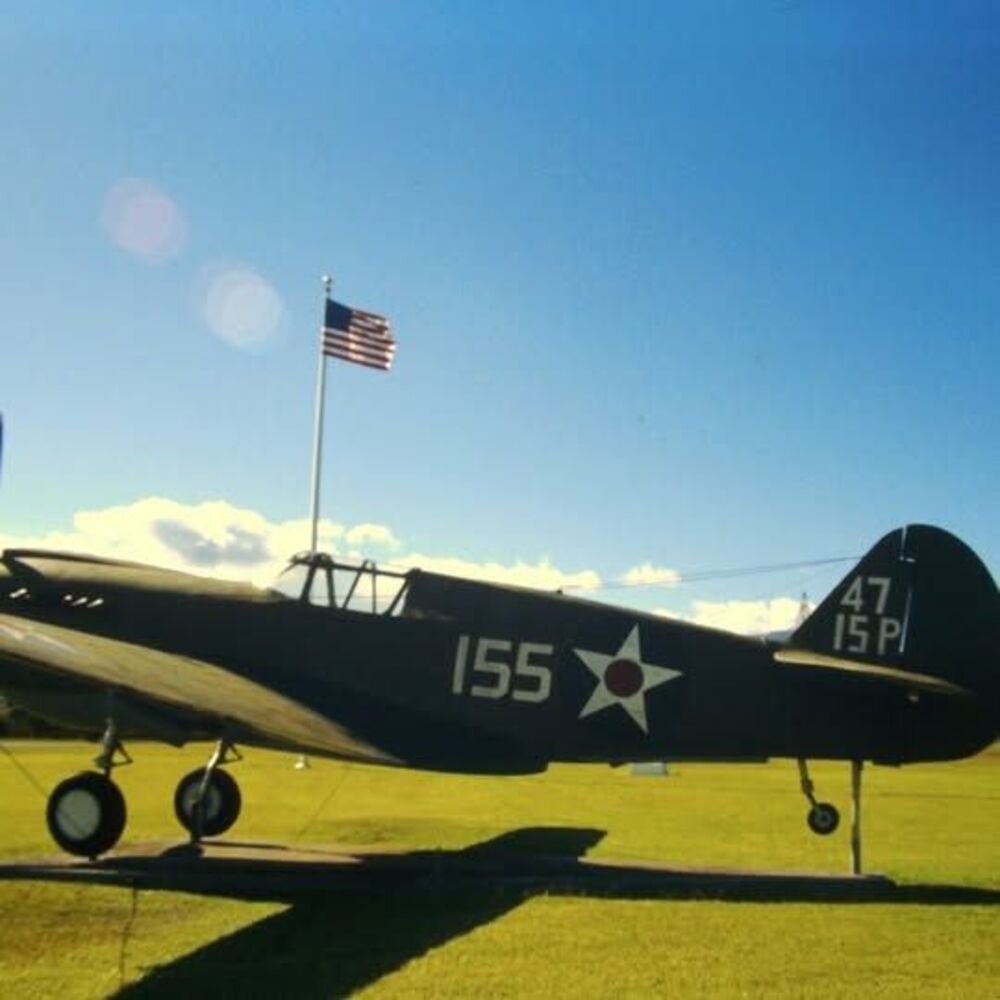 Original 1996 35mm Slide, "Curtiss P-40 Warhawk, Wheeler Air Force Base", Hawaii